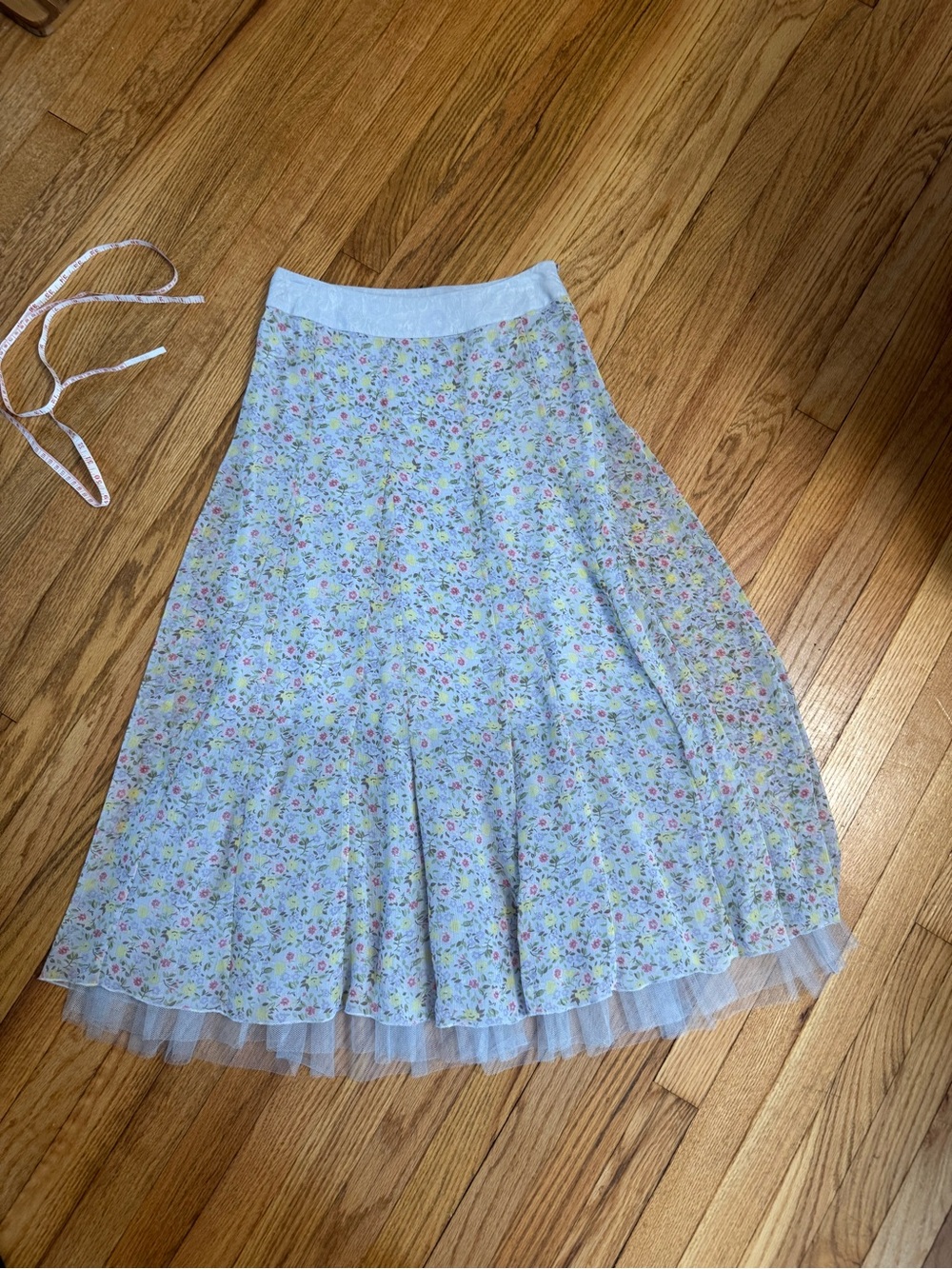 Periwinkle Christopher & Banks skirt